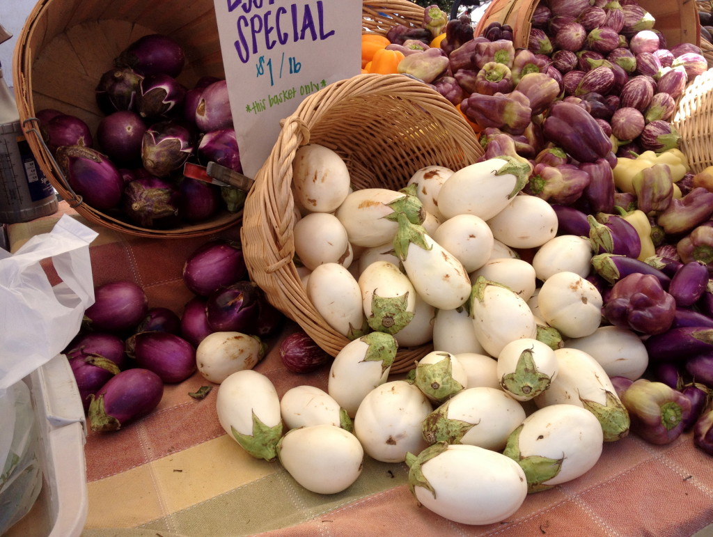 Eggplant at the farmer's market